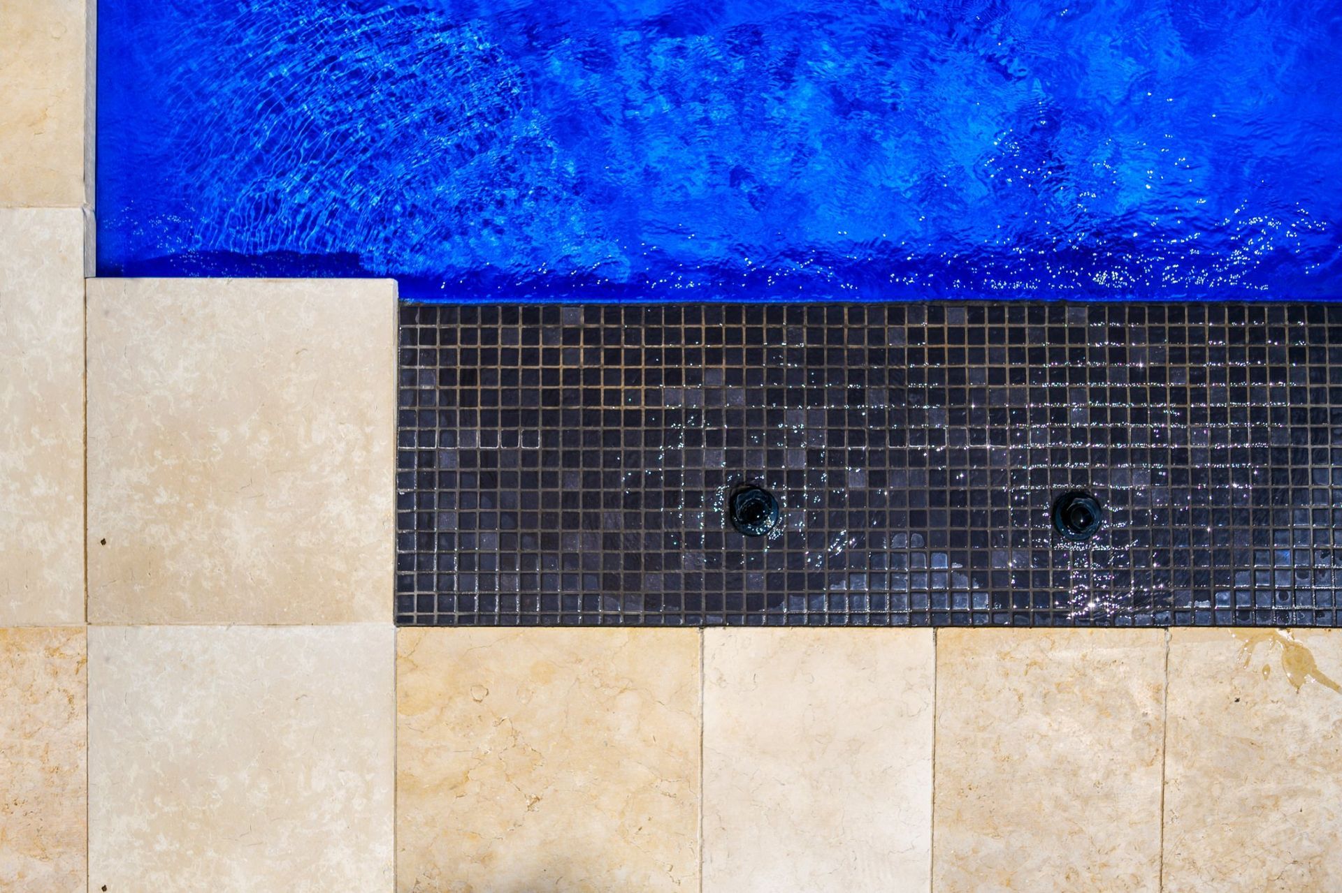 Swimming Pool With With Brown Tiles — Swimming Pool in Hunter Valley, NSW