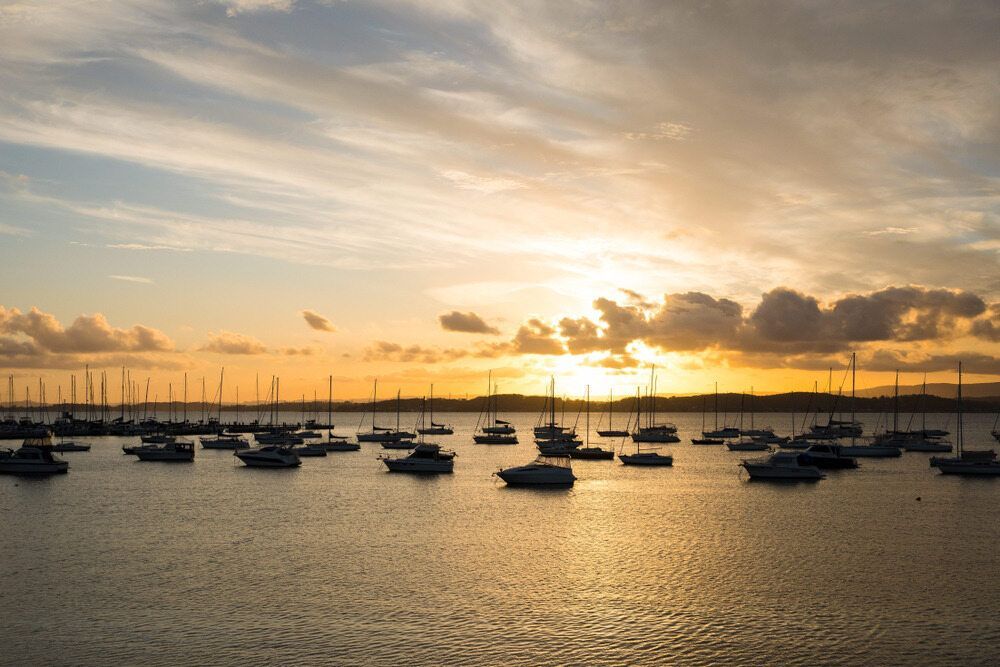 Aerial View Of  Lake Macquarie Sunset — Automatic Pool Cleaner in Lake Macquarie, NSW