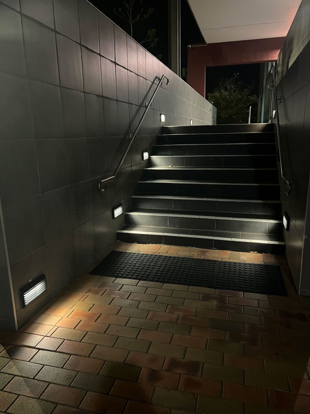 Stairs With Lights On The Wall — Rohr Electrical In Dubbo NSW