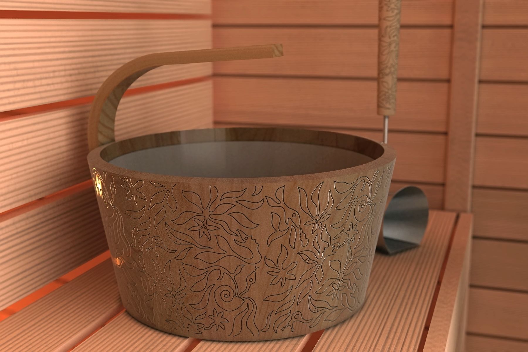 SAWO DRAGON FIRE BUCKET + LADLE