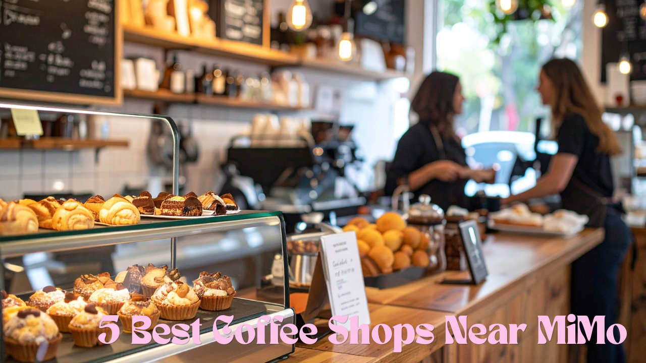 Coffee and pastries at a cafe in Miami’s MiMo District near The New Yorker Hotel