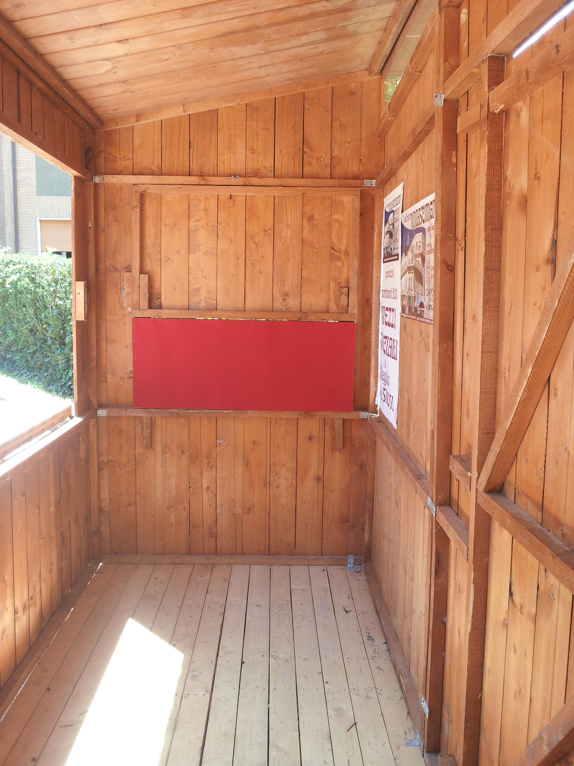 Casetta in legno, interno