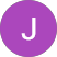 The letter j is in a purple circle on a white background.