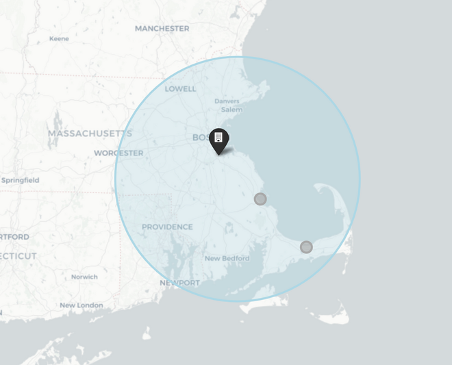 atlantic water remediation service area highlights greater boston and south shore ma, including Quincy, Braintree & Weymouth.