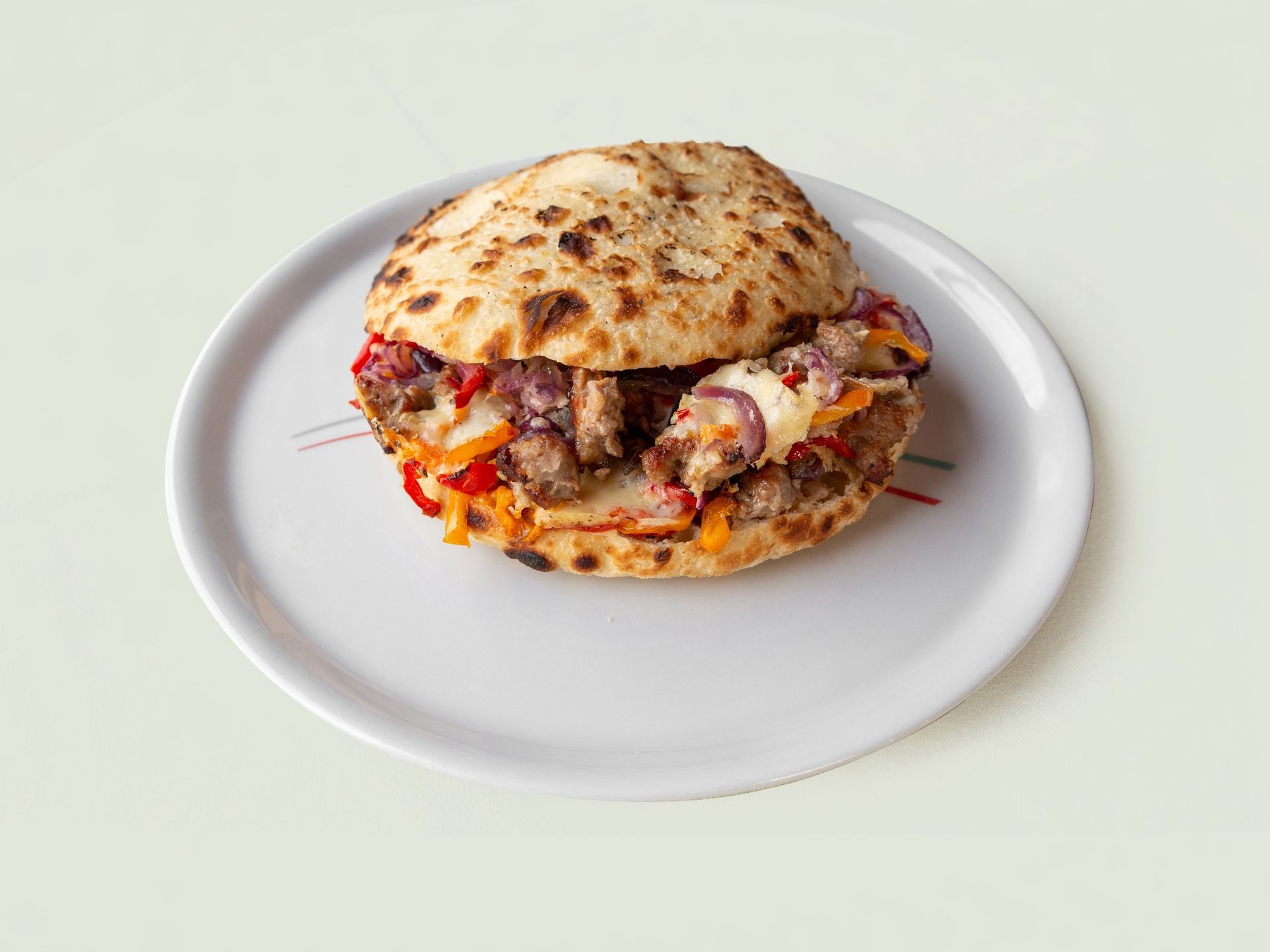 panino salsiccia e peperoni