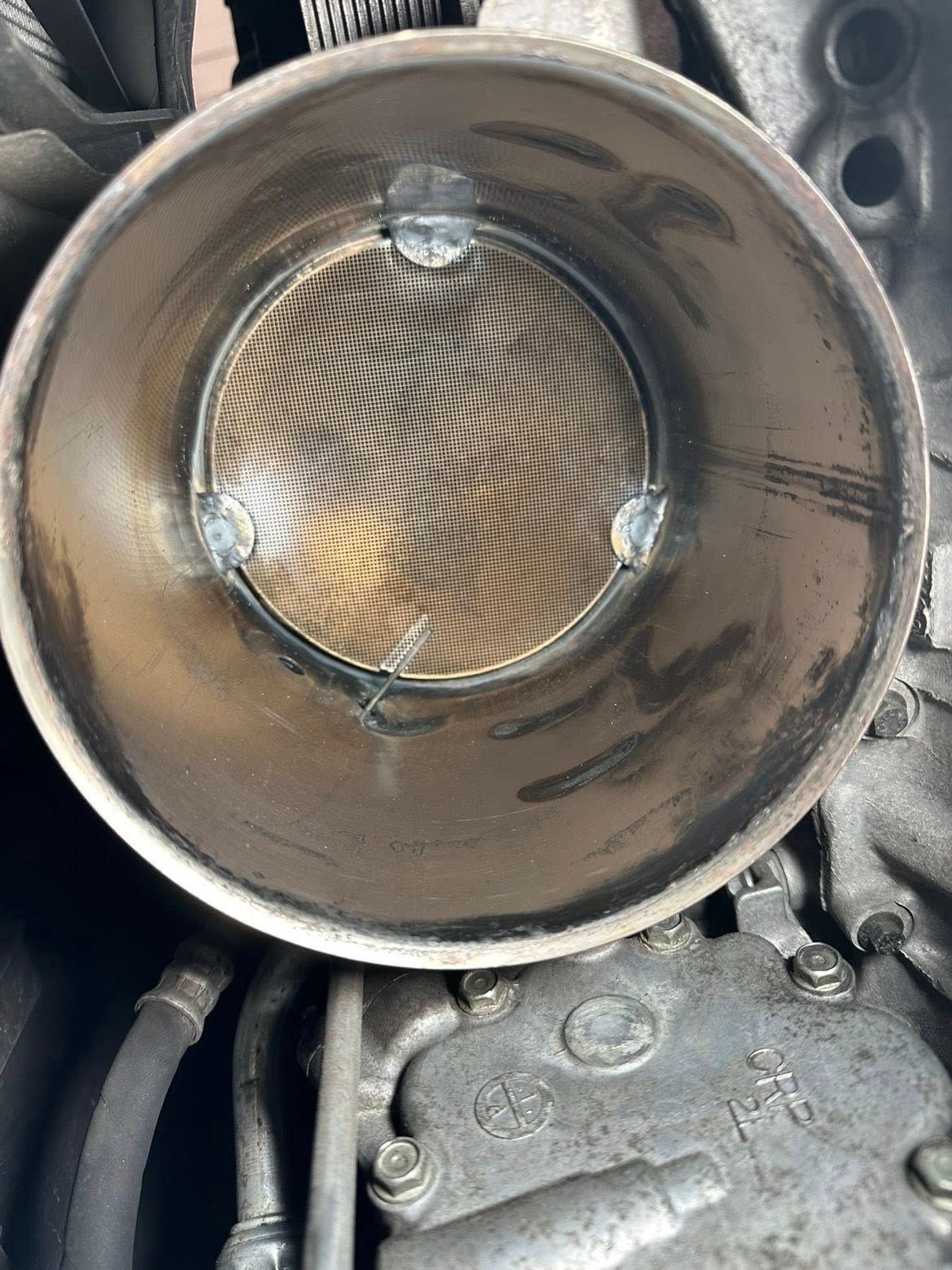 Un convertitore catalitico metallico