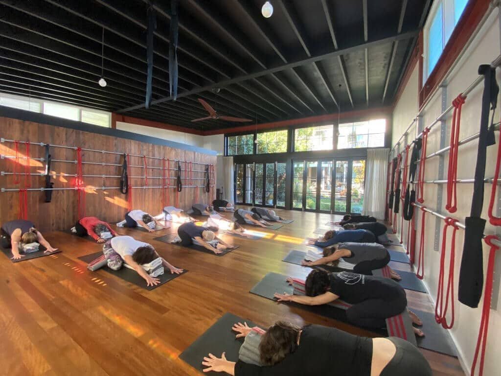 Yoga Students Kneeling — Marrickville, Sydney — Black Lotus Yoga