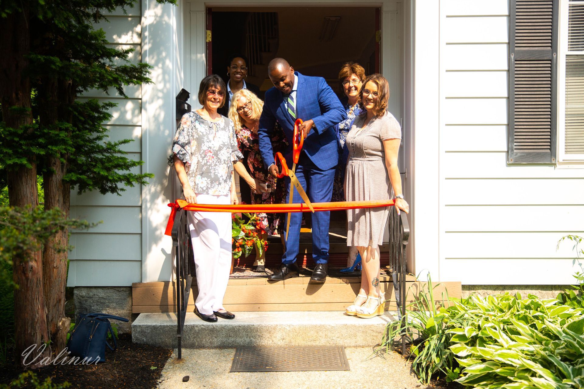 Ribbon cutting for Early Steps an early childcare center in Worcester, MA