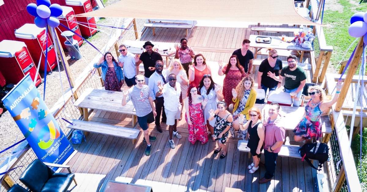 group photo with staff