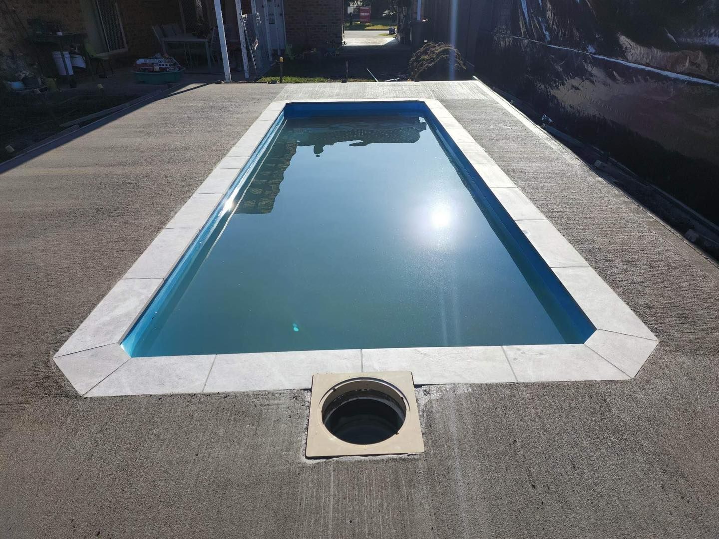 Rectangular Swimming Pool Filled With Water — Clearwater Pools Hallidays Point in Old Bar, NSW