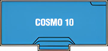 A Blue Box with The Word Cosmo 10 on It — Clearwater Pools Hallidays Point in Hallidays Point, NSW