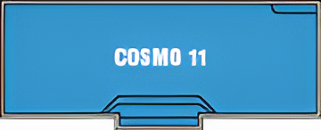 A Blue Box with The Word Cosmo 11 on It — Clearwater Pools Hallidays Point in Hallidays Point, NSW