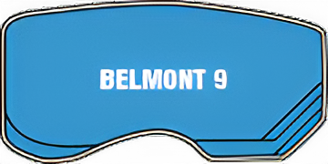 A Blue Swimming Pool with The Word Belmont 9 on It — Clearwater Pools Hallidays Point in Hallidays Point, NSW