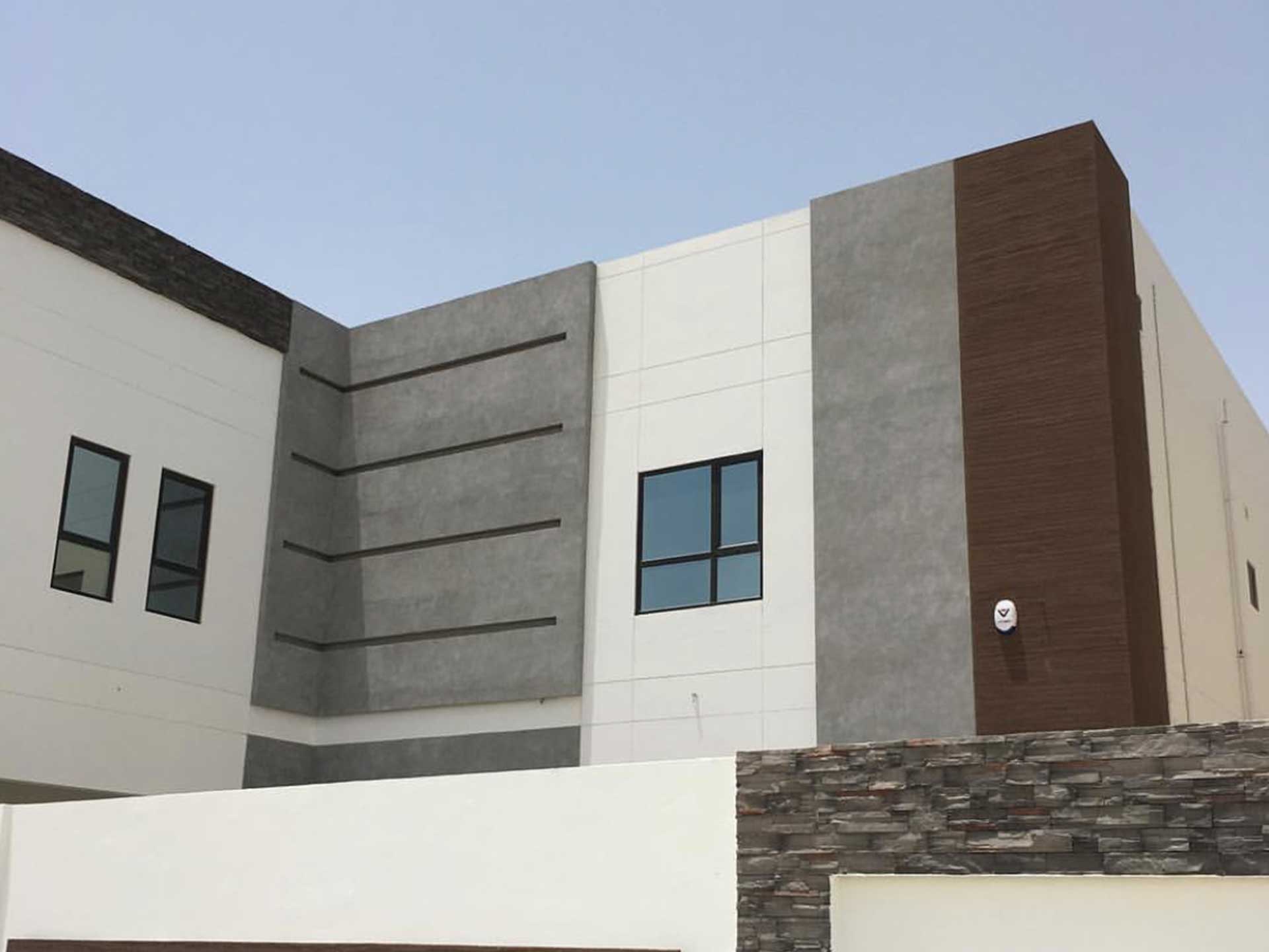 Private villa exterior facade Neocement finish