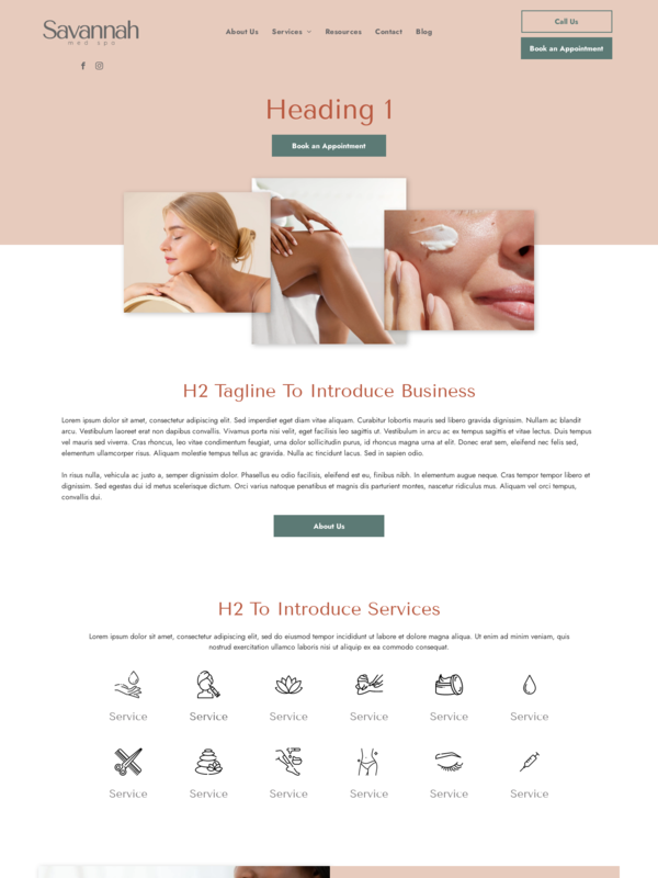 OneLocal Website Template - Savannah, screenshot