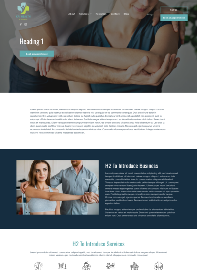 OneLocal Website Template - Kai, screenshot