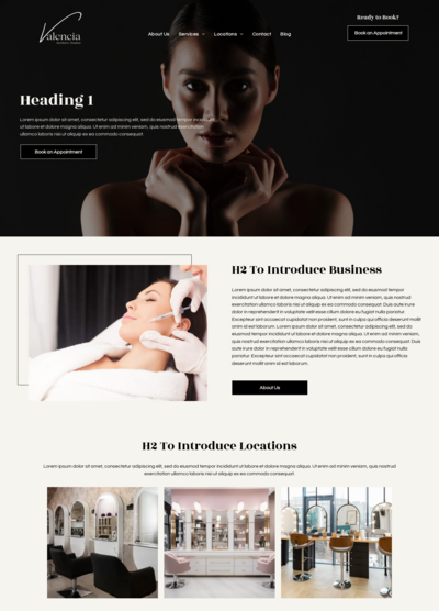 OneLocal Website Template - Valencia, screenshot