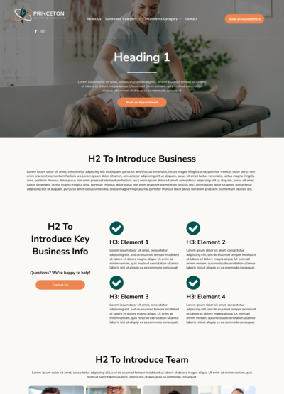 OneLocal Website Template - Princeton, screenshot