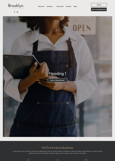 OneLocal Website Template - Brooklyn, screenshot