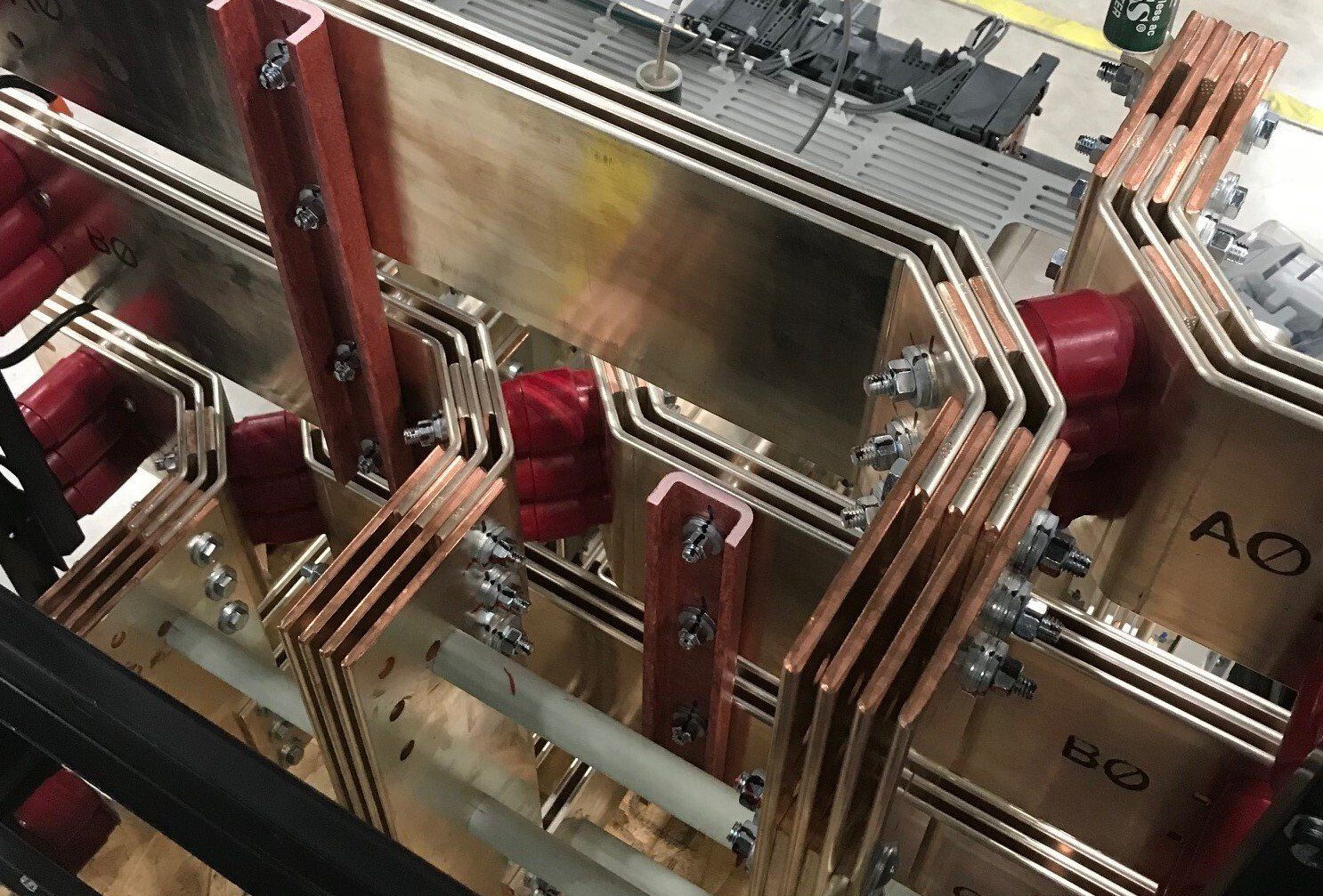 A bunch of copper wires are connected to each other