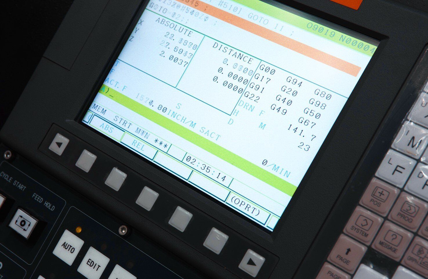 A close up of a computer screen with numbers on it