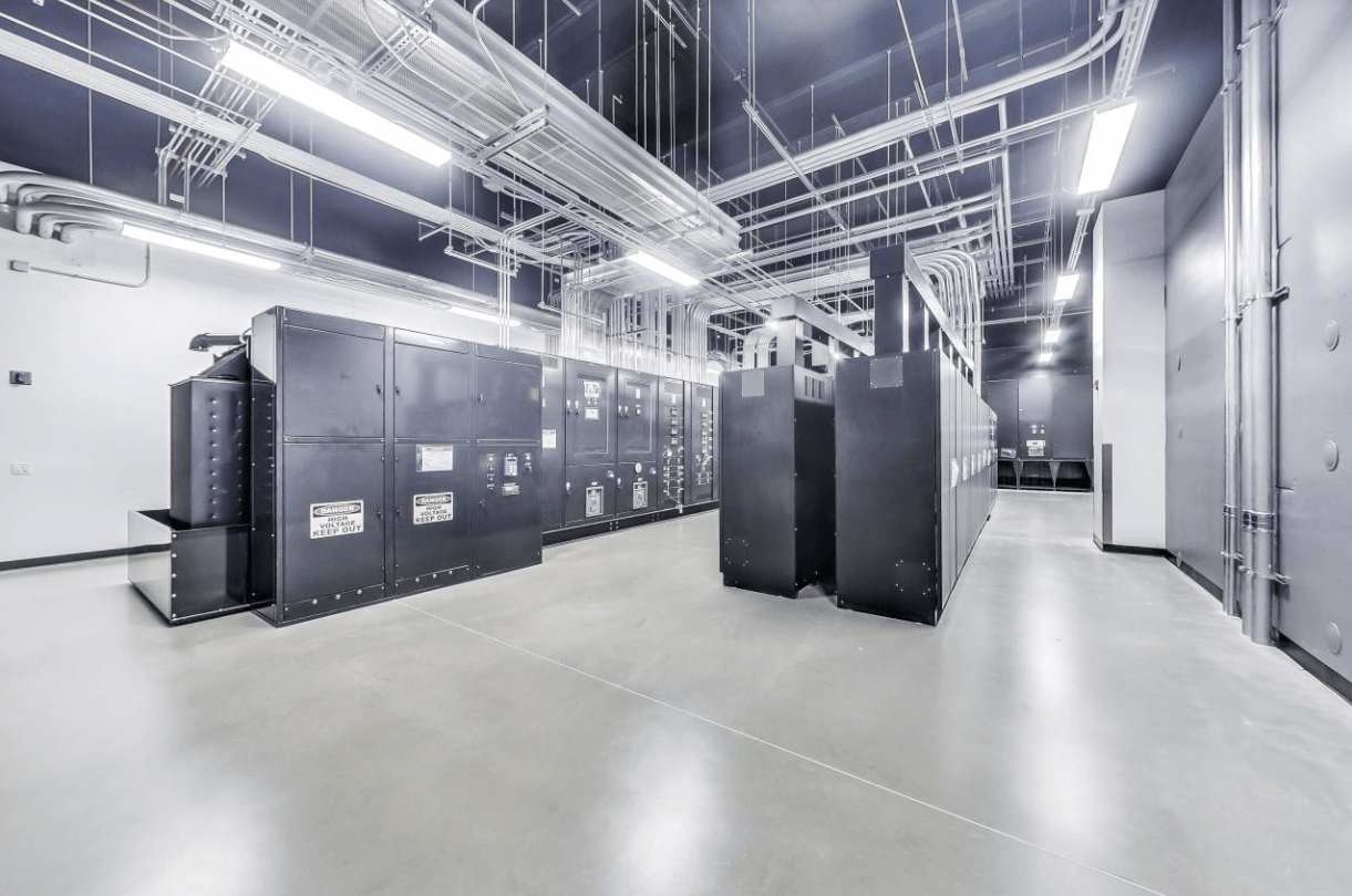 There are a lot of servers in this room.