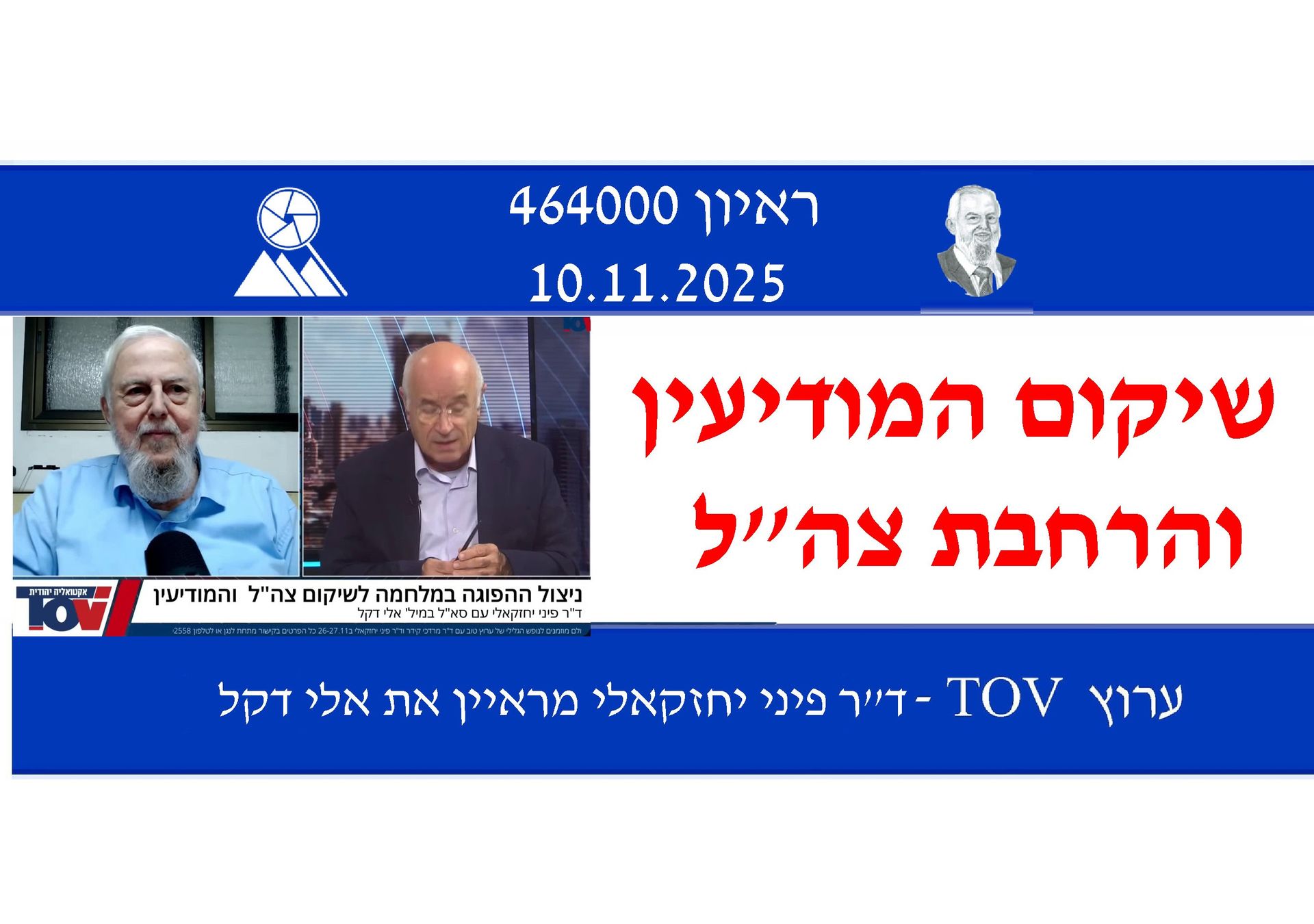 גיוס חרדים,אפכא מסתברא,כשלי מודיעין,אלי דקל,