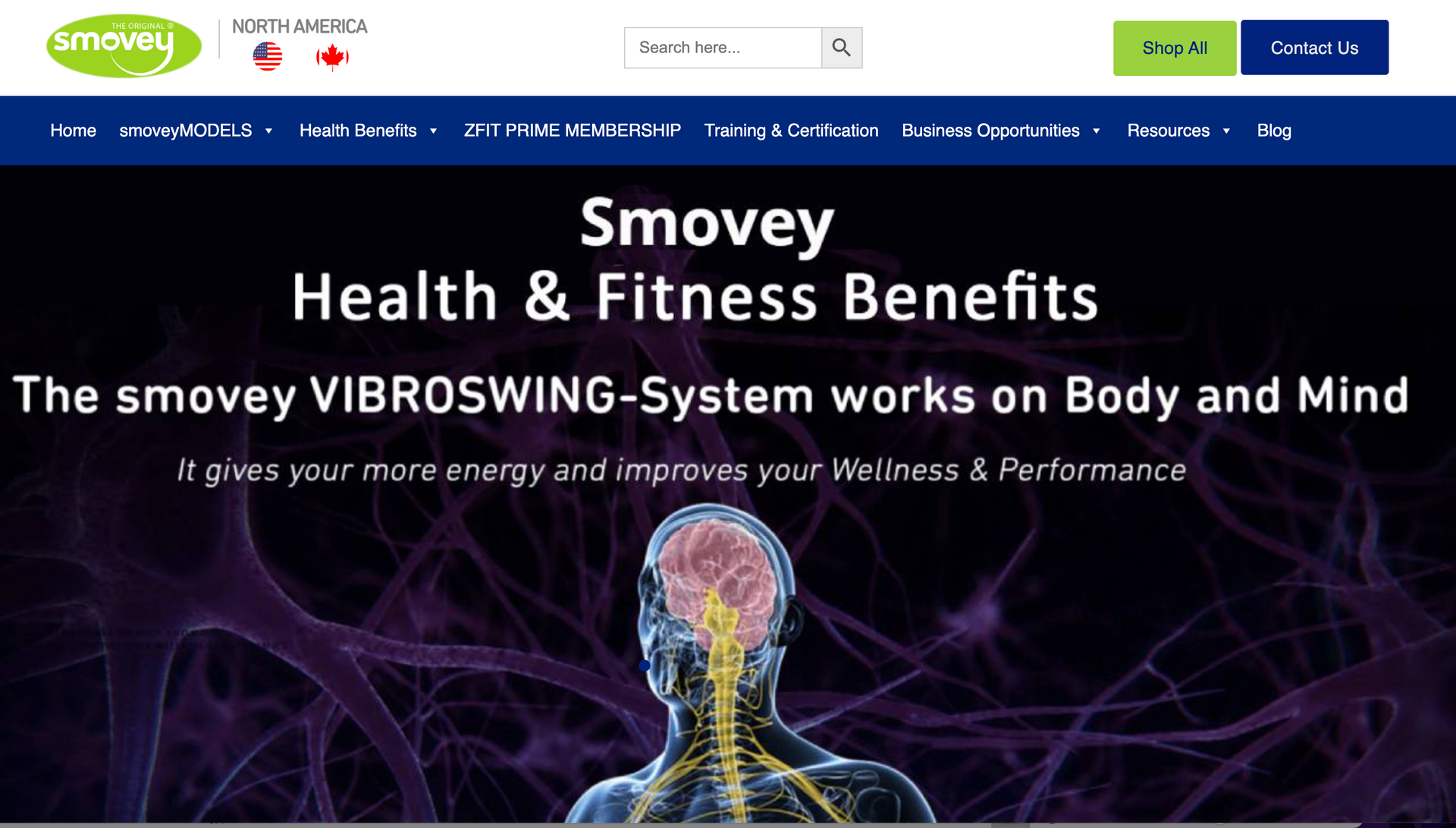 A website for smovey health and fitness benefits