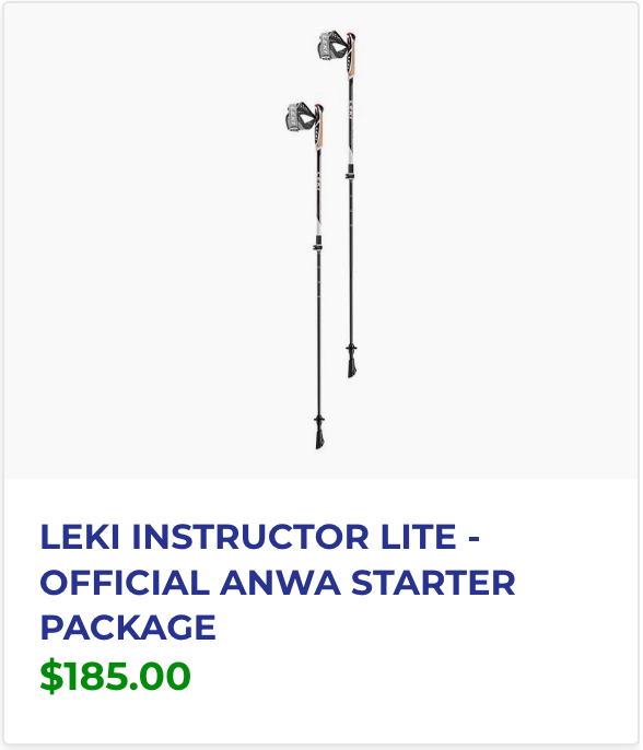 A picture of a pair of leki instructor lite walking poles