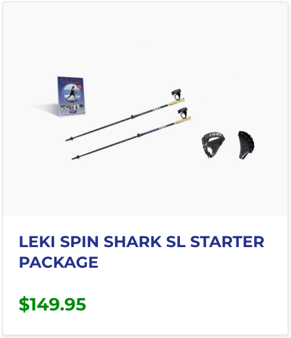 A picture of a leki spin shark sl starter package