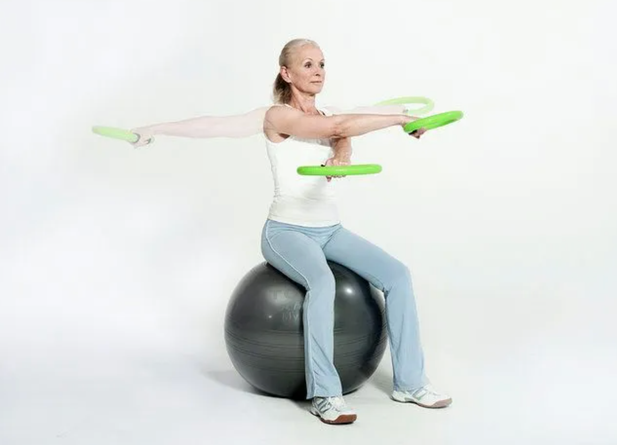 Smovey rings in motion showing the spiral track and steel balls