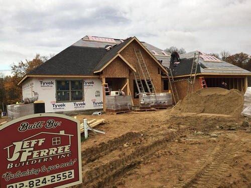 Closeup look of House under repair — Construction Company in Bloomington, IN