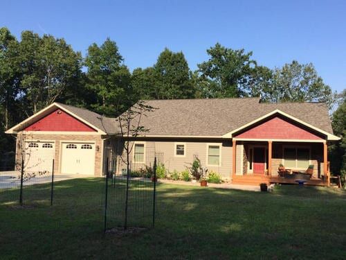 Closed up look of new repaired house — Construction Company in Bloomington, IN