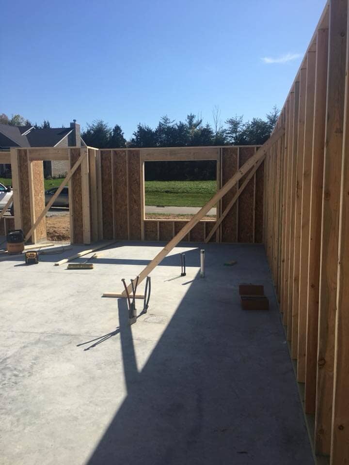 New concrete of house — Construction Company in Bloomington, IN