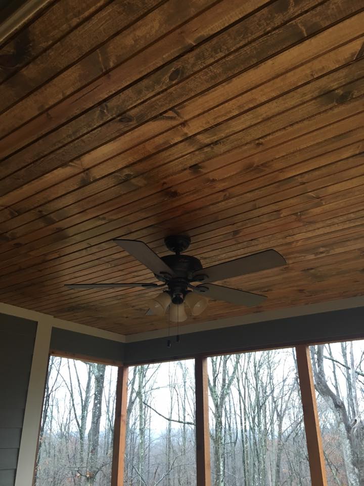 New wood ceiling — Construction Company in Bloomington, IN