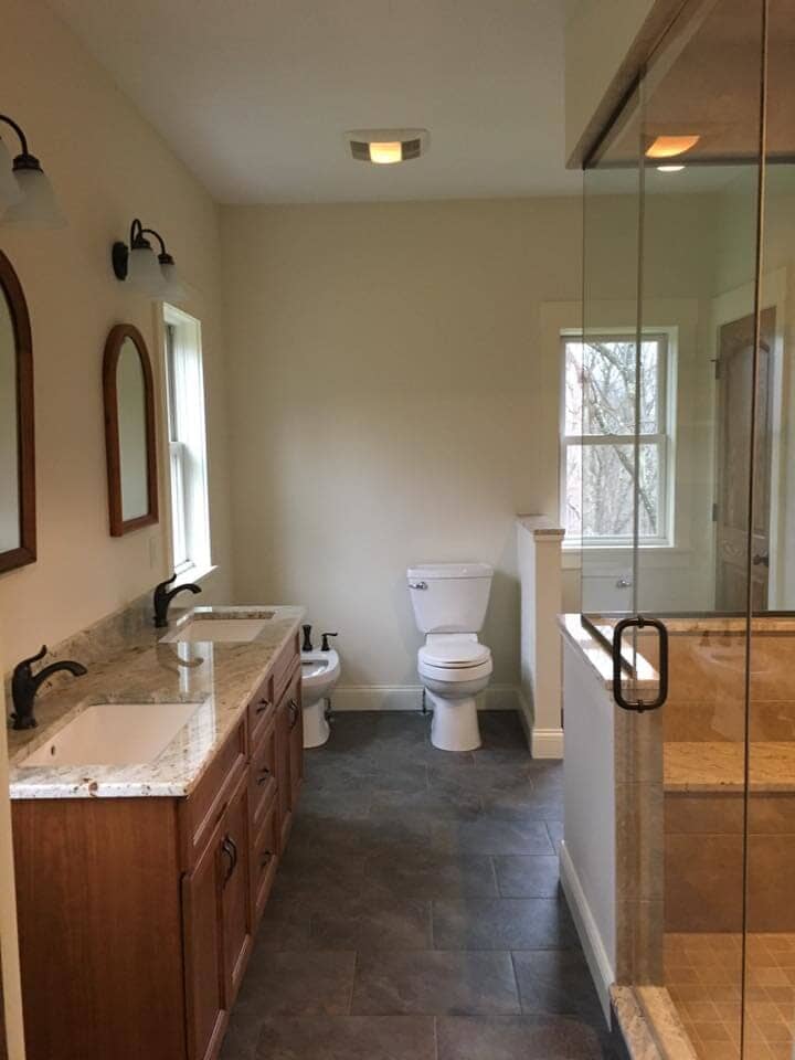 Picture of remodeled bathroom — Construction Company in Bloomington, IN