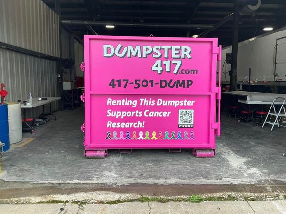 hauling for healing dumpster
