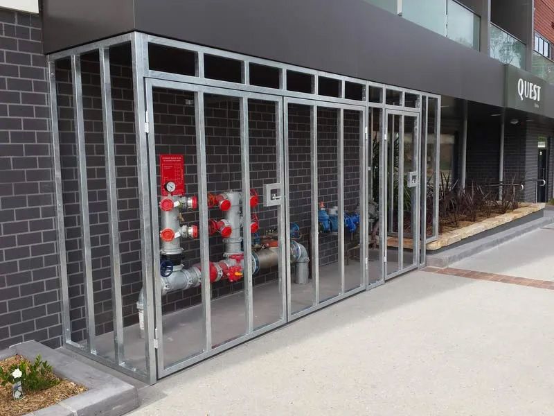 Metal fence barrier on a fire protection system — Balustrading in Unanderra NSW