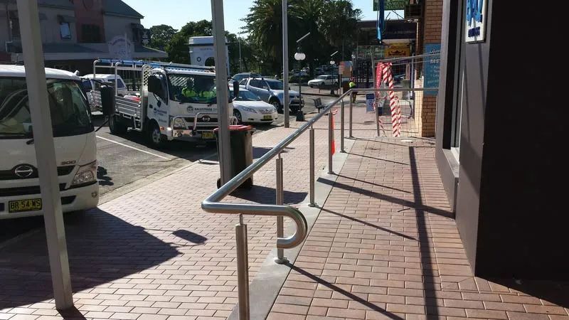 Truck is parked on the side of the road — Balustrading in Unanderra NSW