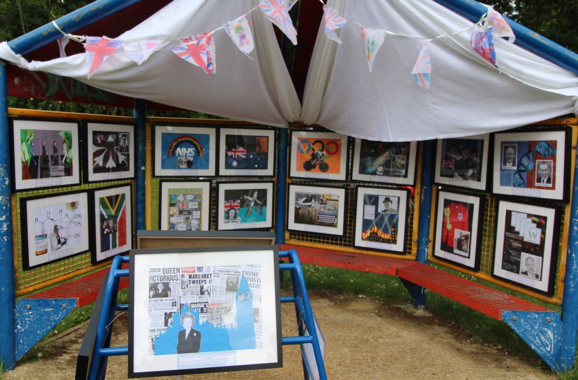 Moorland pupils created a jubilee gallery of influential British people