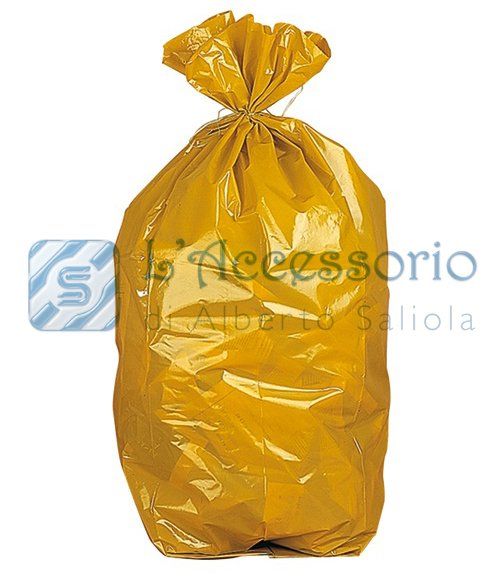 sacco giallo in plastica