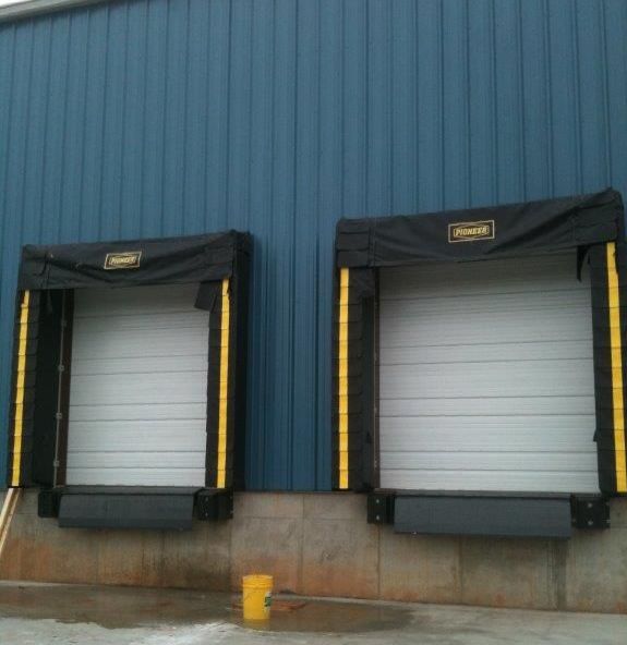 Photo of commercial garage doors.