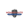 Logo for Monarch Auto, "SALES & COLLISION", tagline: "We love what we do..."