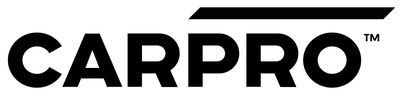 A black and white logo for carpro on a white background