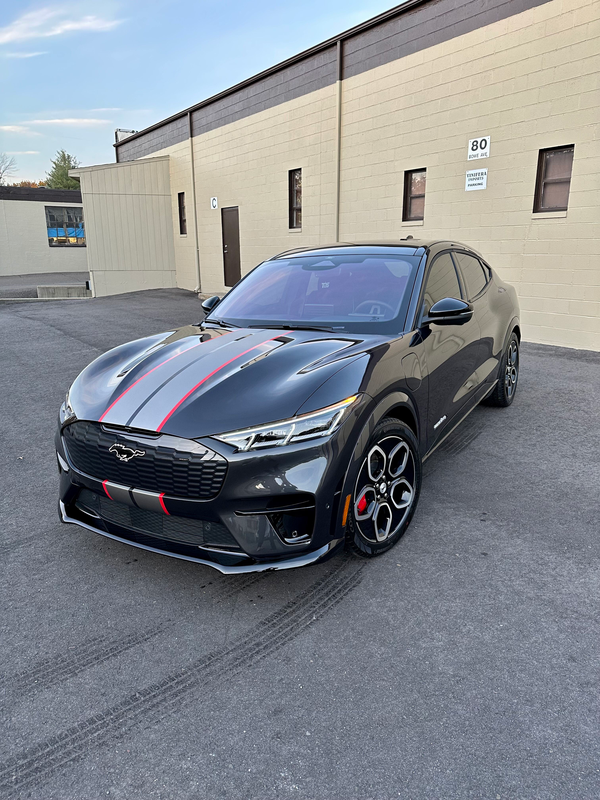 A black ferrari car