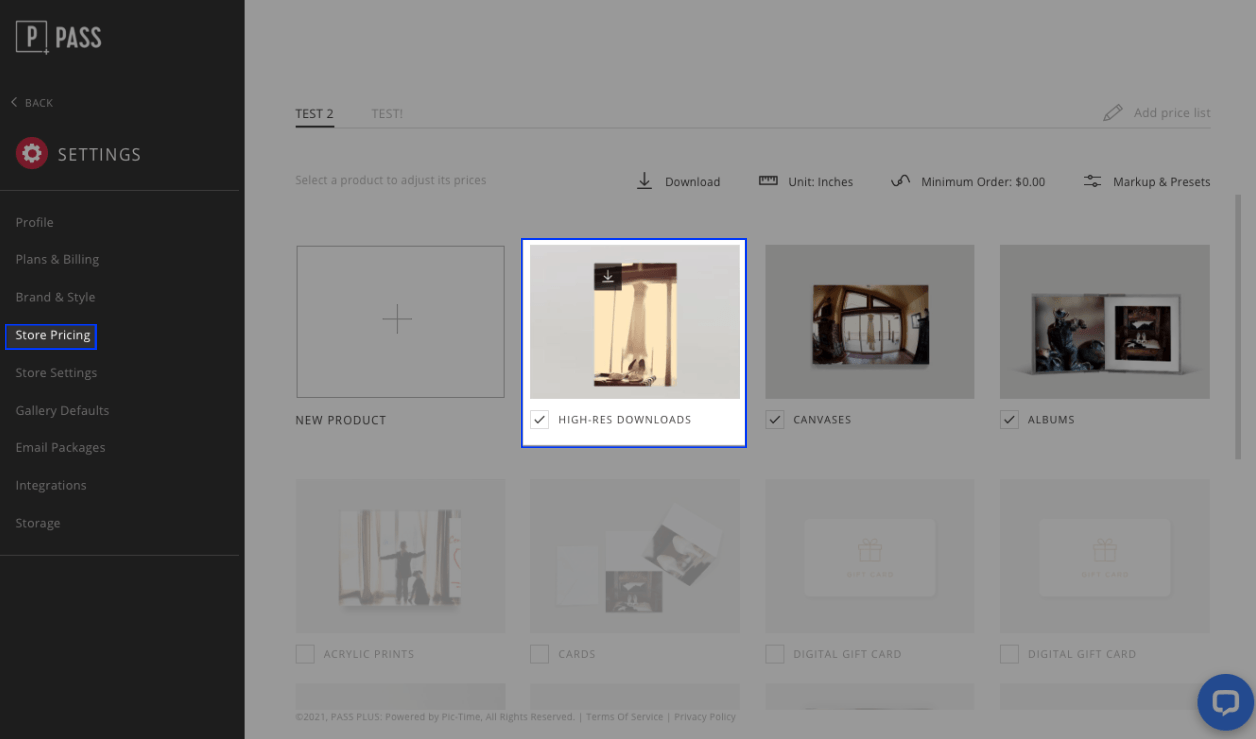 Allowing Clients a Set # of Digital Downloads