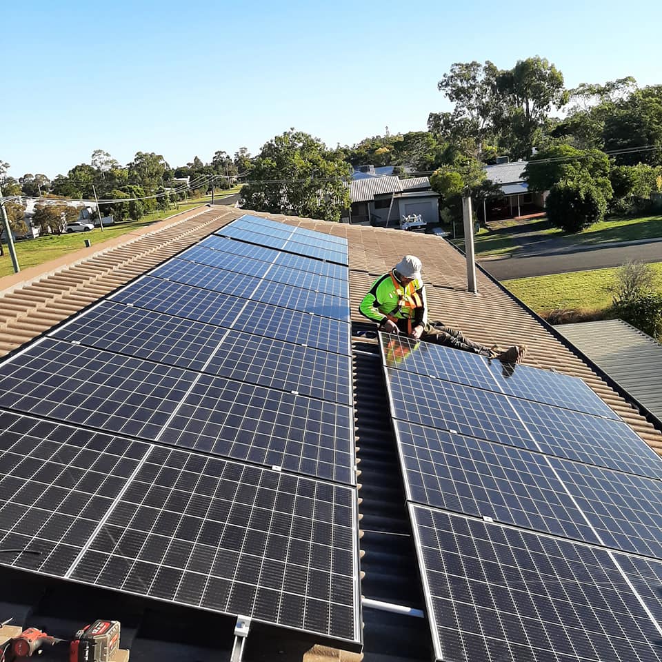 Solar Panel at the Roof - Electricians in Nanango, QLD