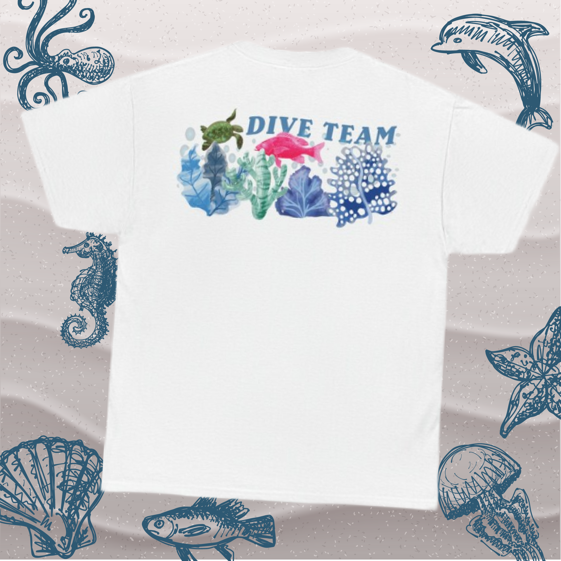 White t-shirt with 
