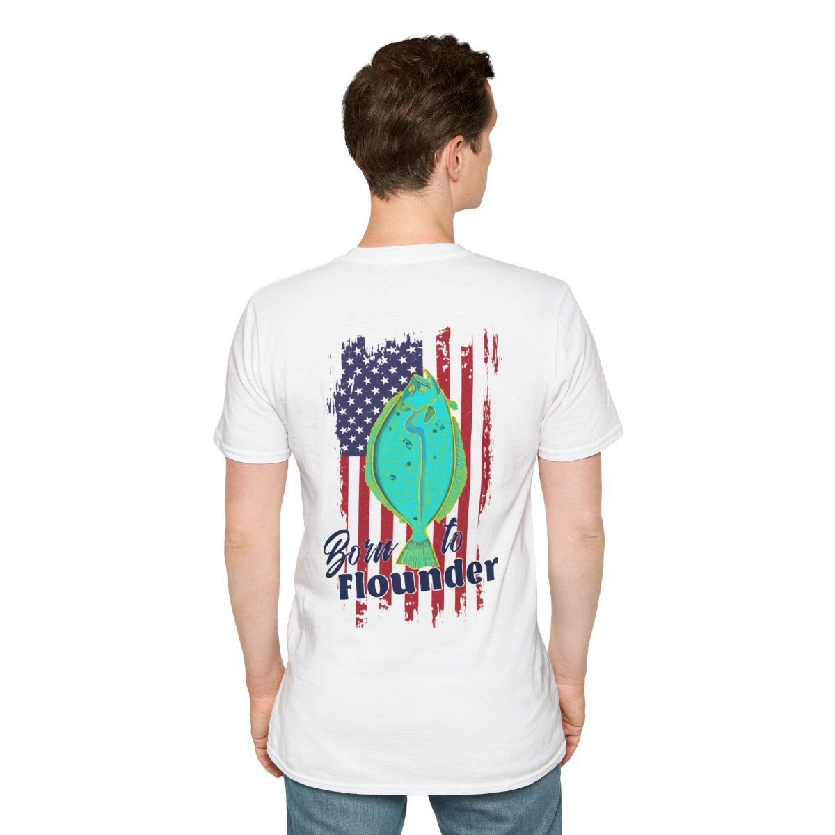 Born to Flounder Angler Fishing Shirt - USA Freedom Lifestyle
