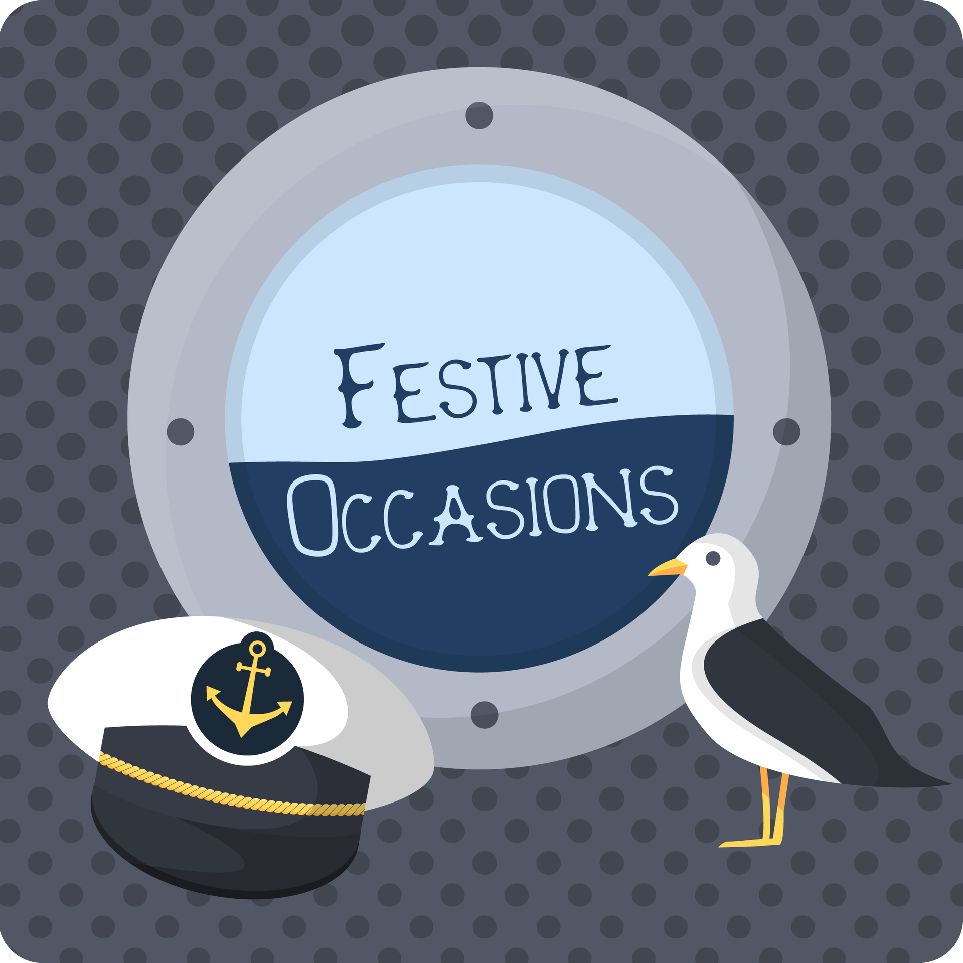 A nautical-themed logo with